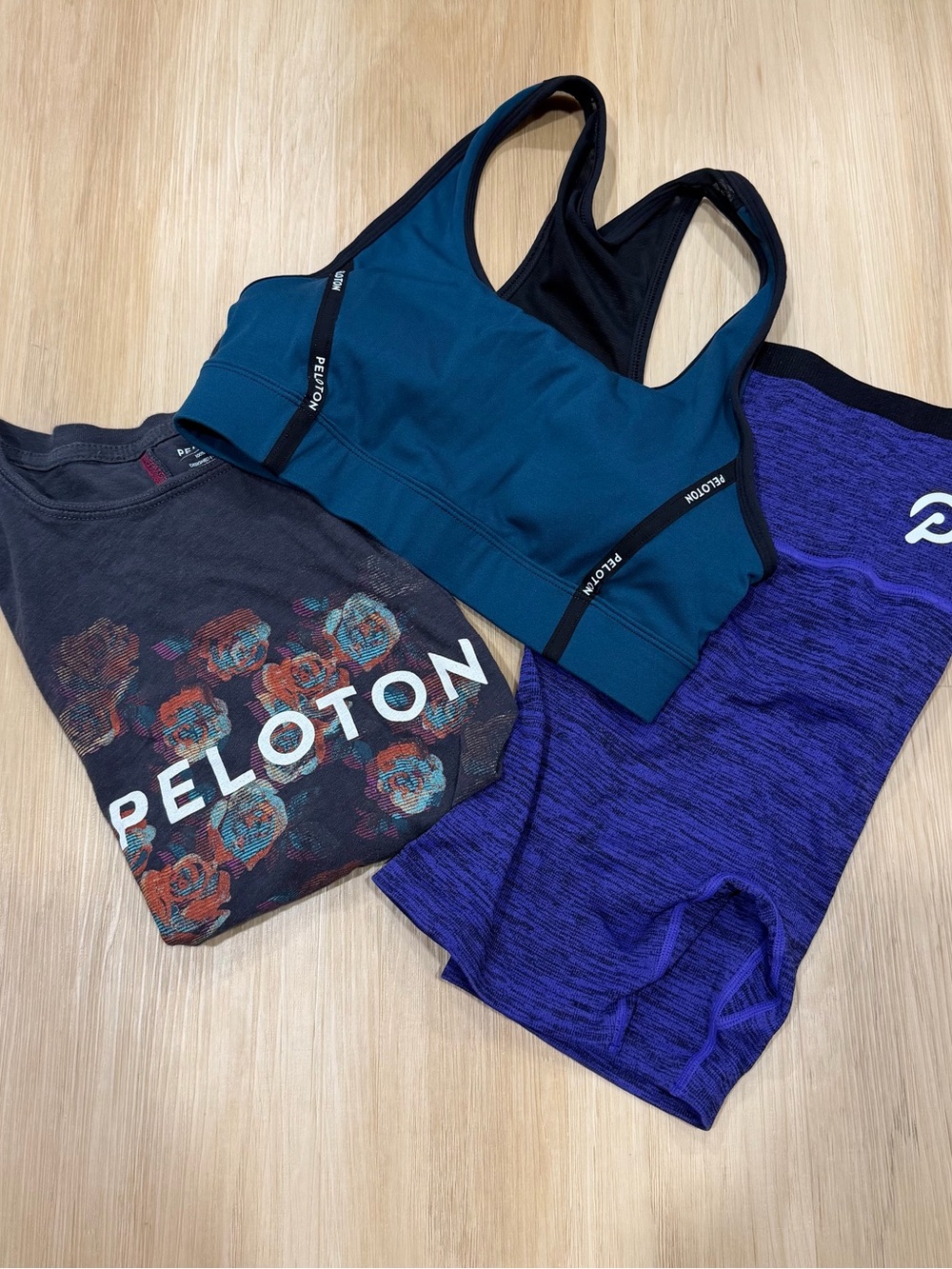 Peloton Women’s Small Activewear Lot- Sports Bra, Tank & Bike Shorts